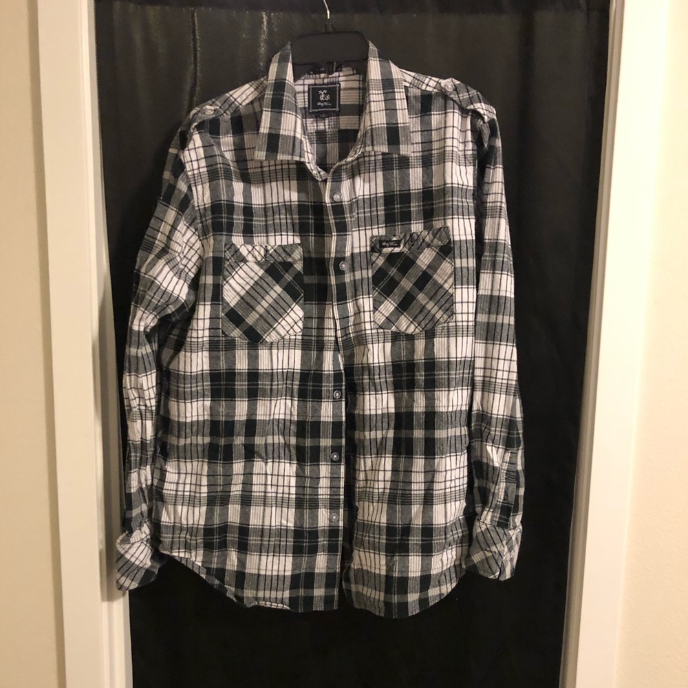 LRG : Men’s flannel long sleeve button down